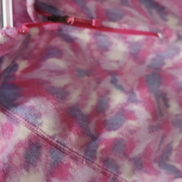 Eddie Bauer Pink and Purple Soft Fleece Long Sleeve Half Zipper Pullover SIze M - Picture 3 of 10